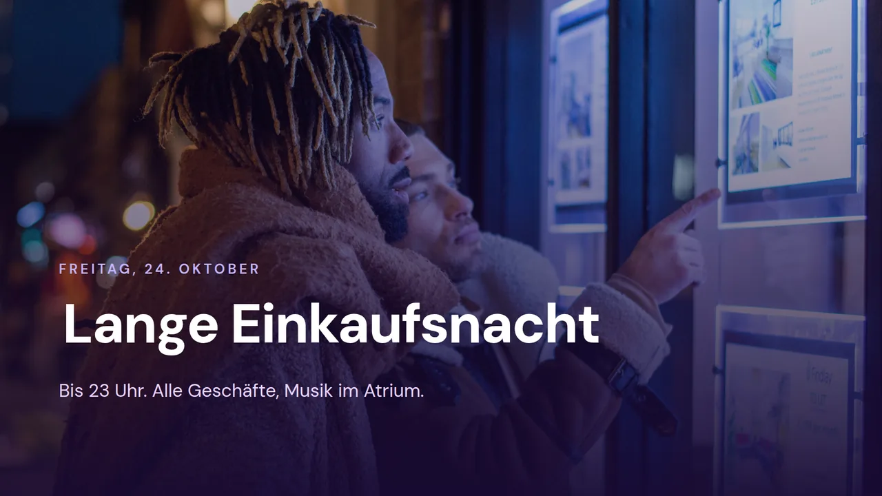 Folie Lange Einkaufsnacht