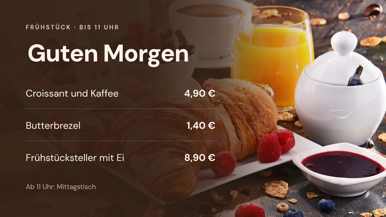 Folie Frühstück