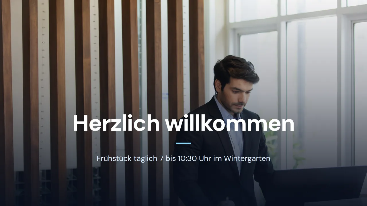 Folie Willkommen